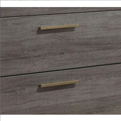 Contemporary 1-Drawer Nightstand – Two-Tone Antique Gray - FRPURE