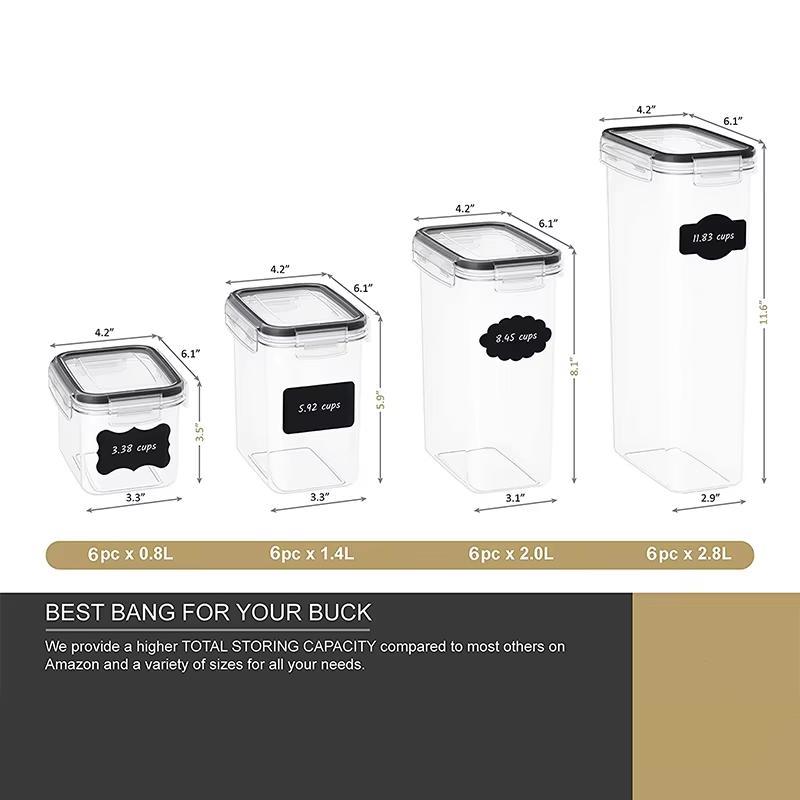 24 Piece Set Of Food Containers - FRPURE