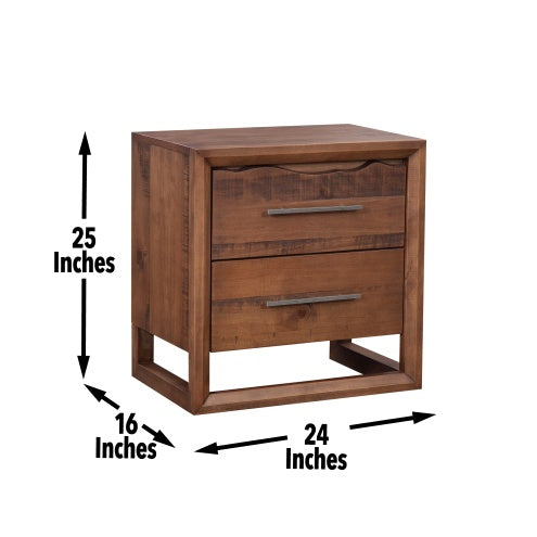 Lofton Nightstand – Brown Modern Bedside Table - FRPURE