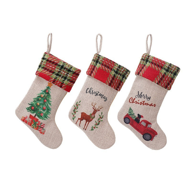 Christmas Decoration Supplies Car Linen Stockings Suit - FRPURE