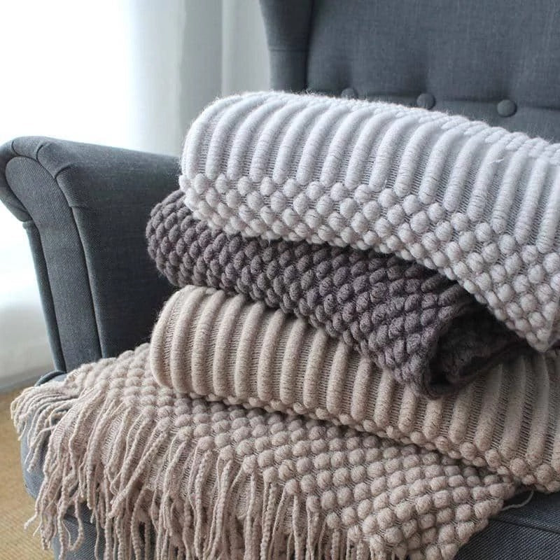 Nordic Soft Knitted Throw Blanket - FRPURE