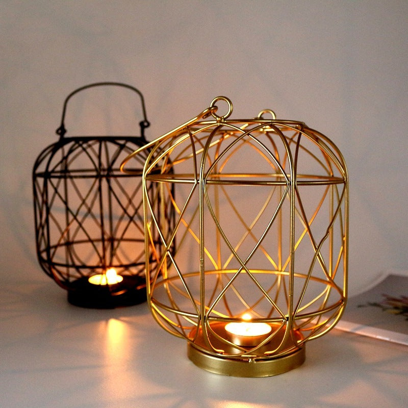 Metal Table Candle Lantern Home Decoration - FRPURE