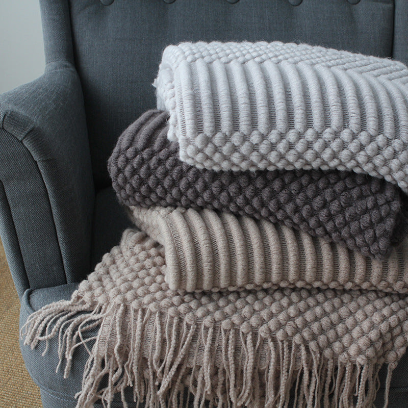 Nordic Soft Knitted Throw Blanket - FRPURE