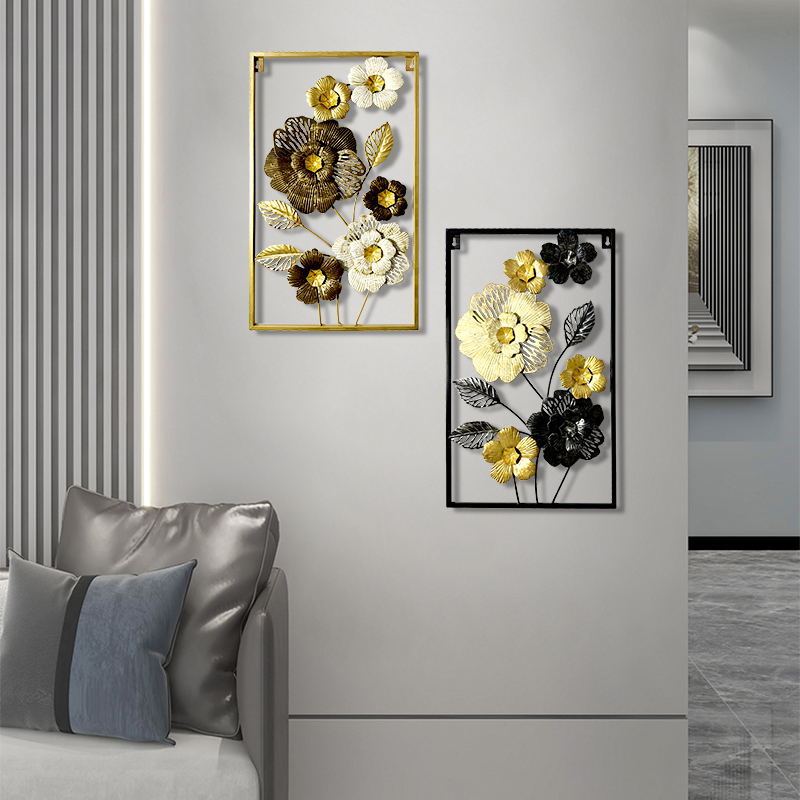 Modern Metal Flower Wall Decorations Wall Hanging