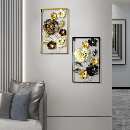 Modern Metal Flower Wall Decorations Wall Hanging