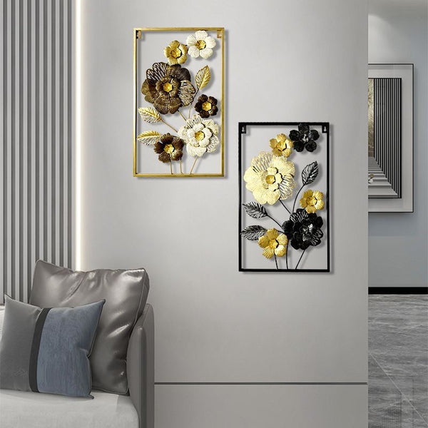 Modern Metal Flower Wall Decorations Wall Hanging