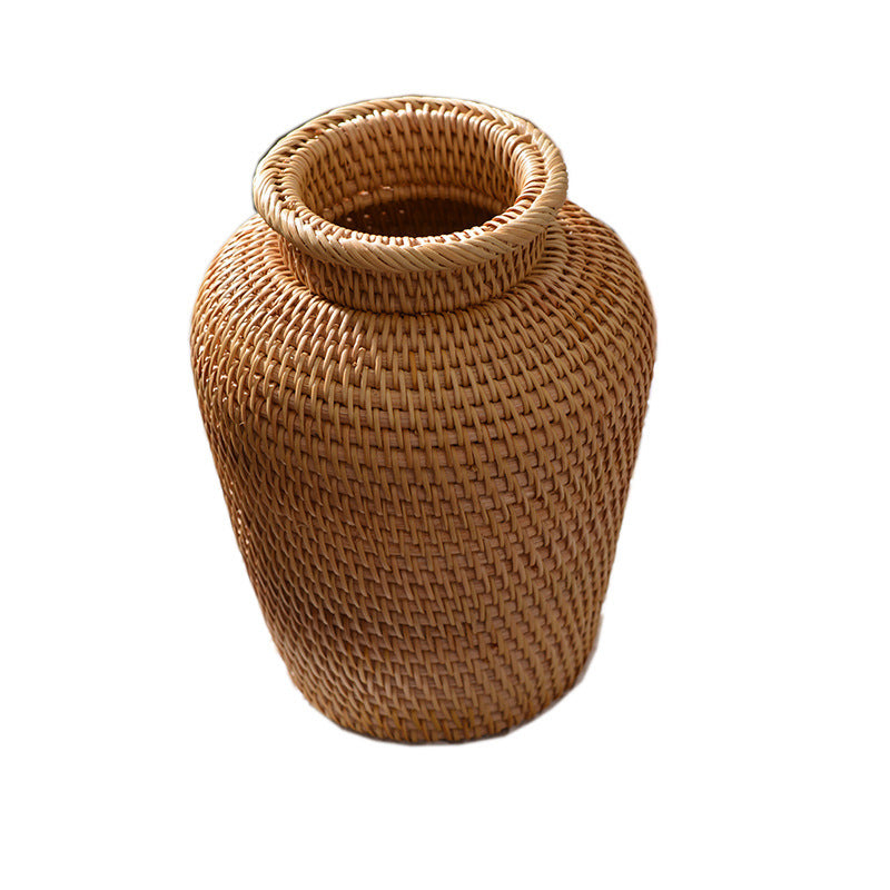 Rattan Woven Decorative Vases – Floral & Dried Flower Baskets - FRPURE