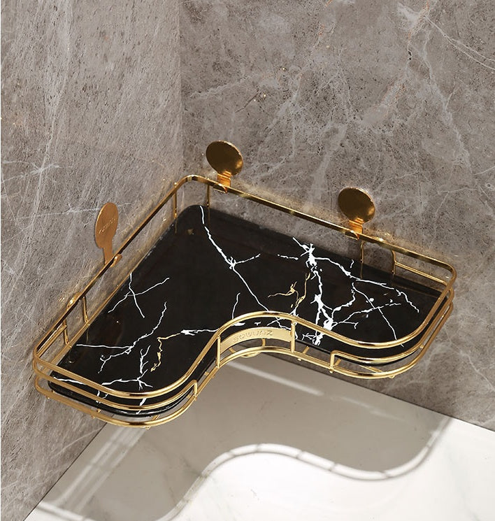Punch-Free Corner Bathroom Storage Shelf - FRPURE