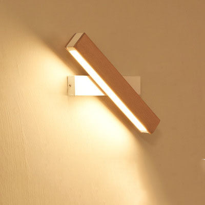 Modern Wooden LED Wall Lamp – Adjustable Light Bar - FRPURE