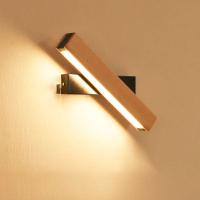 Modern Wooden LED Wall Lamp – Adjustable Light Bar - FRPURE