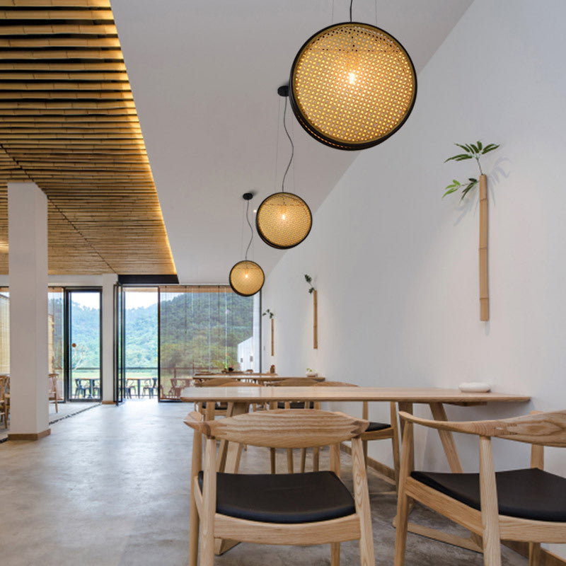 Creative Rattan Retro Lamps For Restaurant Chandelier - FRPURE