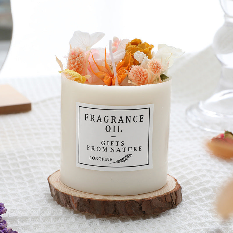 Dried Flower Romantic Candle – Handcrafted Home Decor - FRPURE