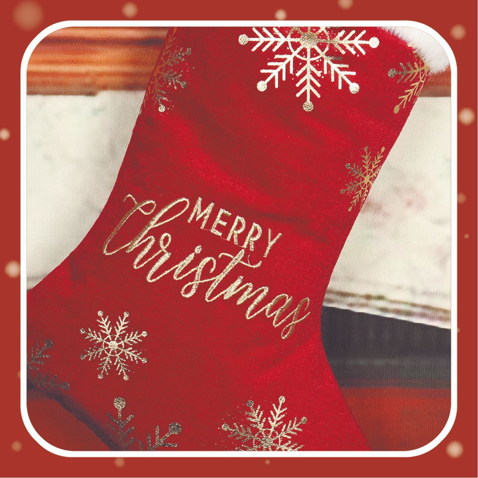 Christmas Decorative Stockings Embroidery Candy - FRPURE