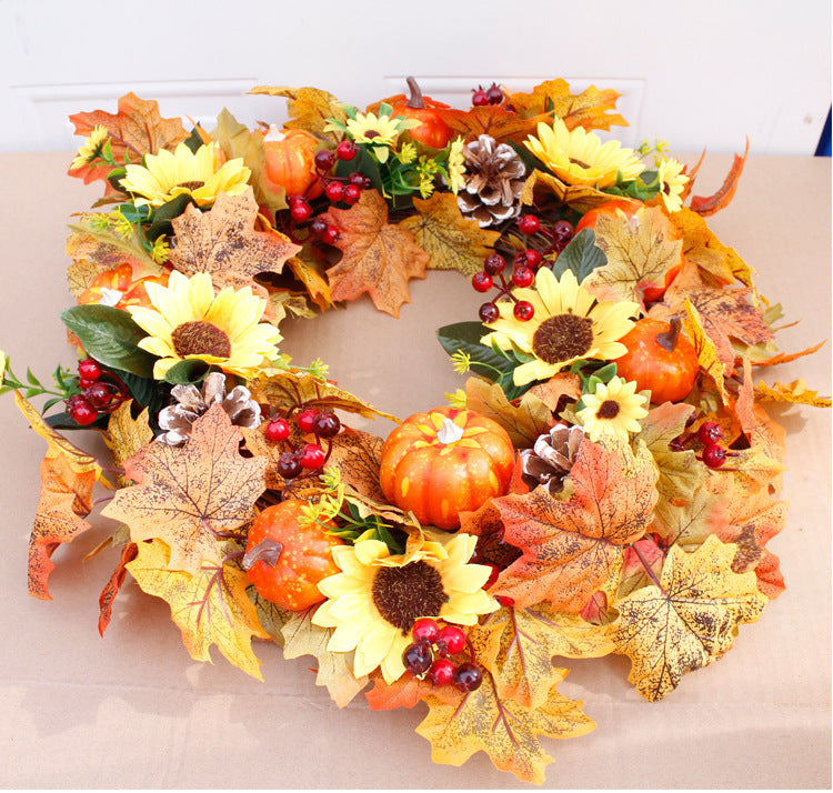 Halloween Thanksgiving Autumn Frost Leaf Pumpkin - FRPURE