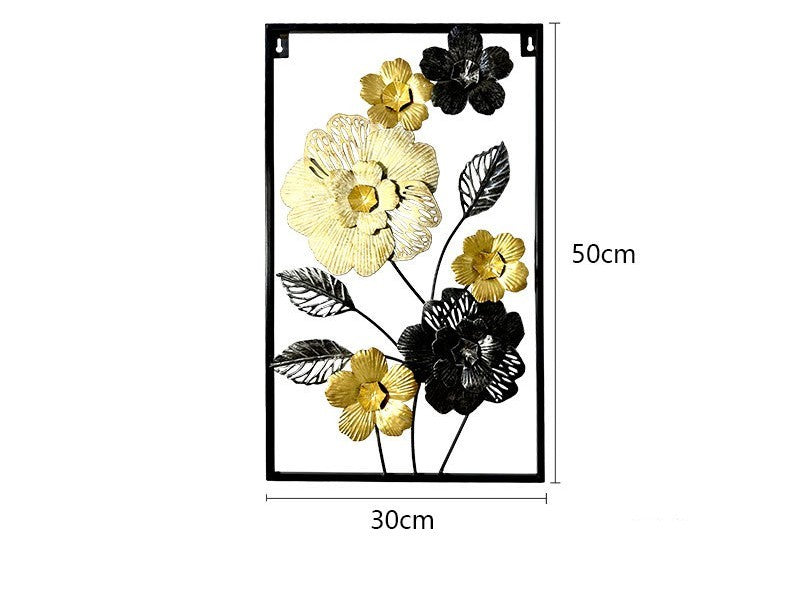 Modern Metal Flower Wall Decorations Wall Hanging