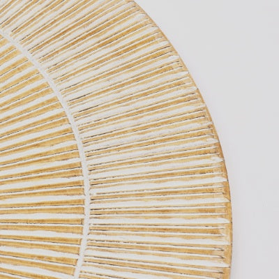 Handcarved Round Wheel Style Wood Wall Decor - FRPURE