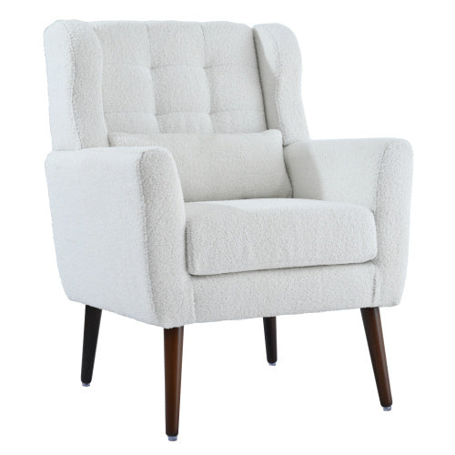 Modern Upholstered Chairs, Teddy Fabric Living Room Chairs - FRPURE