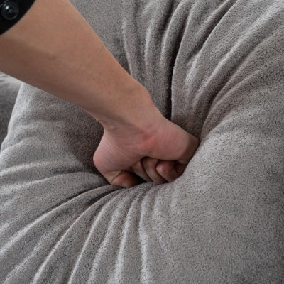 Grey L-Shape ChaiseCloud Sectional Modern Sleeper Couch With Deep Seat No Assembly Required