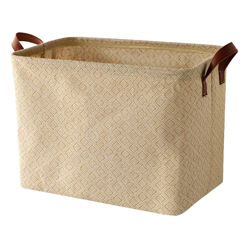 Storage Basket Jute Fabric Foldable Storage Box - FRPURE