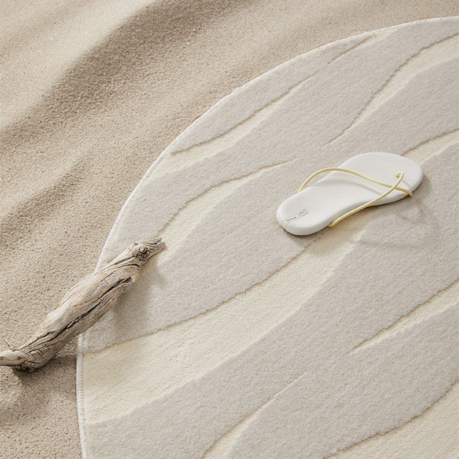 Elegant French-Style Round Rug – Minimalist Home Decor - FRPURE