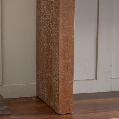 63” Solid Wood Console Table – Retro Narrow Entryway Table for Hallway, Foyer & Behind Sofa | Long Natural Wood Sofa Table | FRPURE