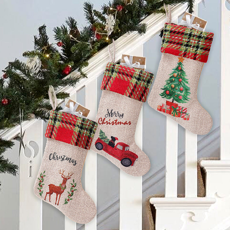 Christmas Decoration Supplies Car Linen Stockings Suit - FRPURE