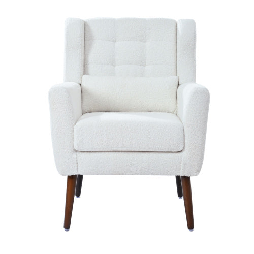 Modern Upholstered Chairs, Teddy Fabric Living Room Chairs - FRPURE