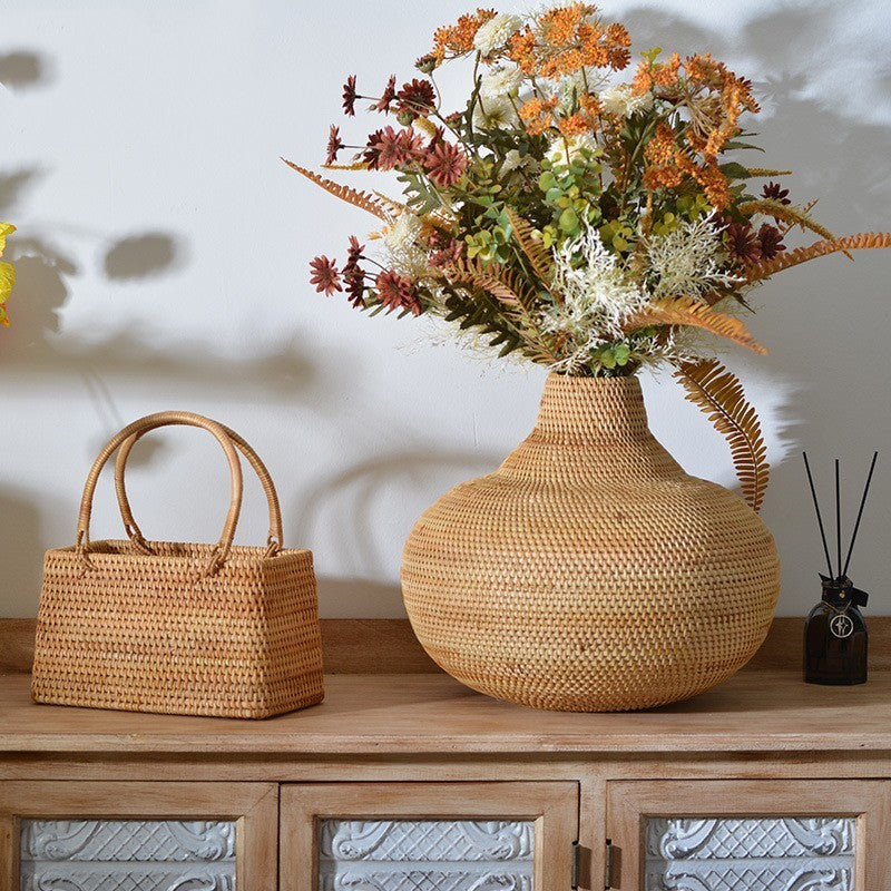 Vintage Flower Baskets – Elegant Entryway Ornaments - FRPURE
