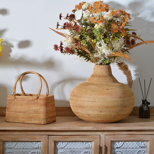 Vintage Flower Baskets – Elegant Entryway Ornaments - FRPURE
