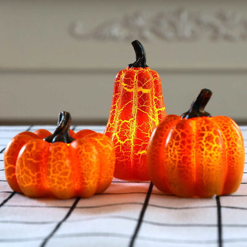 Halloween Pumpkin LED Lantern – Resin Candle Lamp - FRPURE