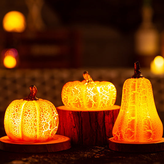Halloween Pumpkin LED Lantern – Resin Candle Lamp - FRPURE