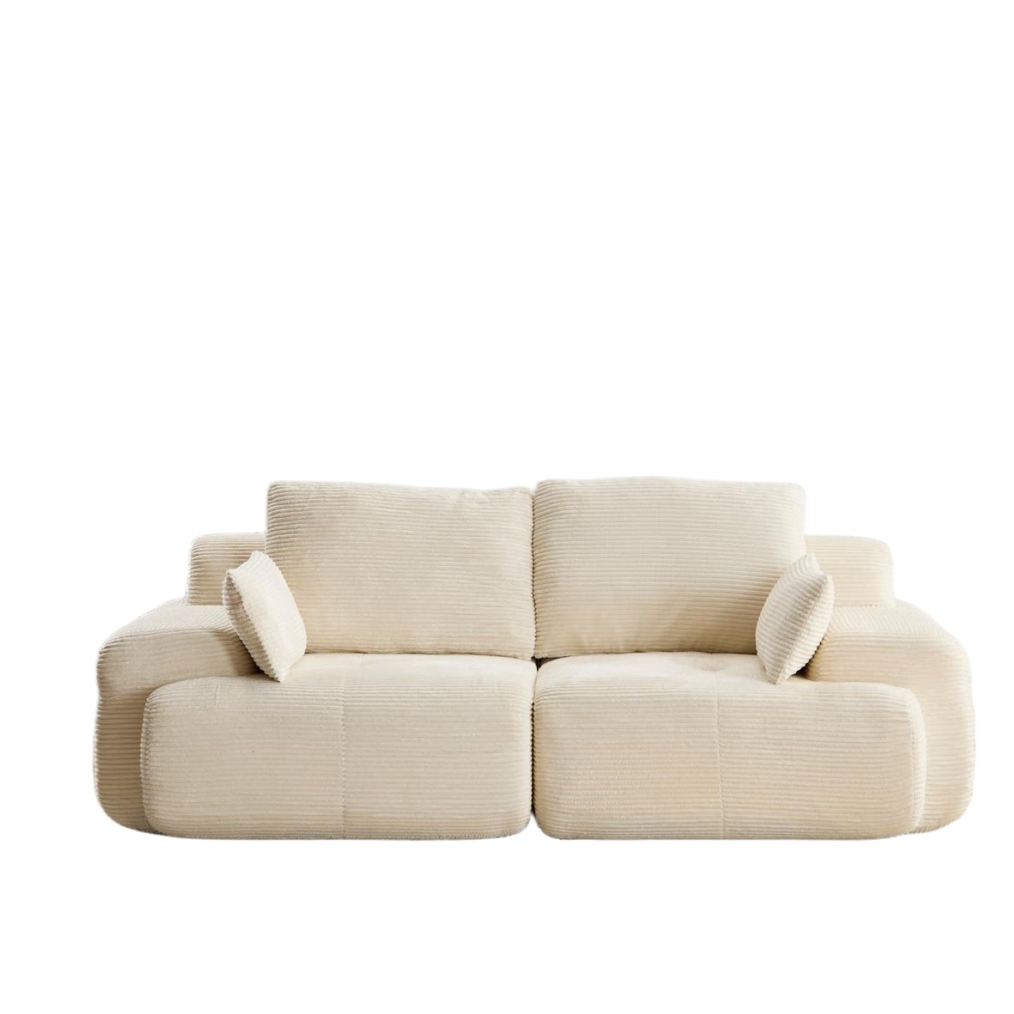 Beige Cloud Modular Sectional Sofa No Assembly Required