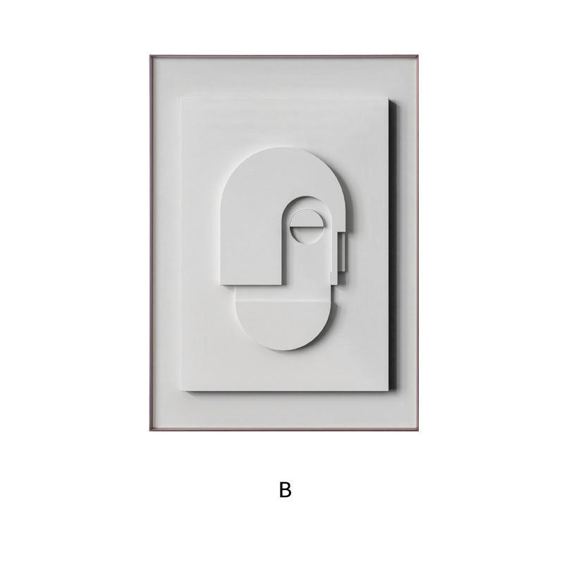 Three-dimensional Abstract Silent Style Geometric Morandi - FRPURE