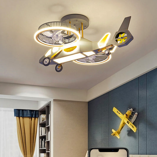 sky-high adventure with this airplane-themed ceiling light - FRPURE