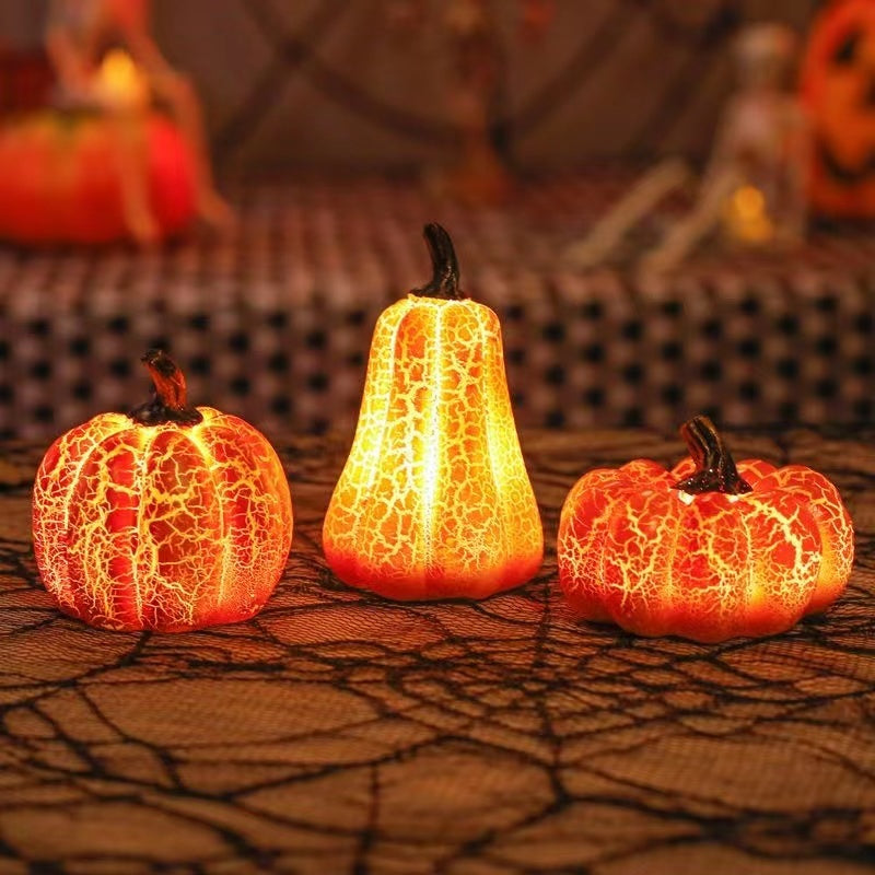 Halloween Pumpkin LED Lantern – Resin Candle Lamp - FRPURE
