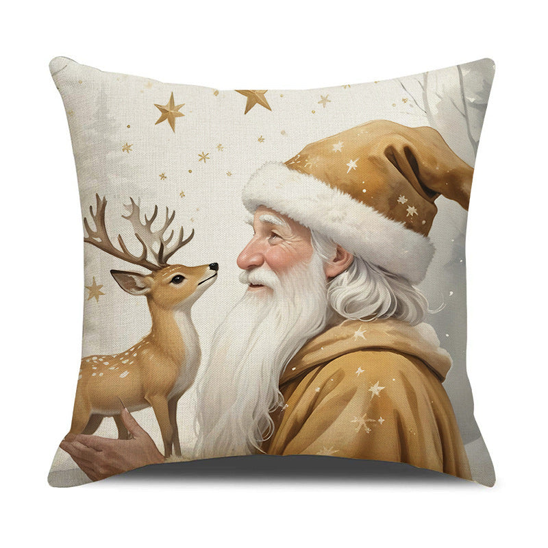 European And American Christmas Couch Pillowcase