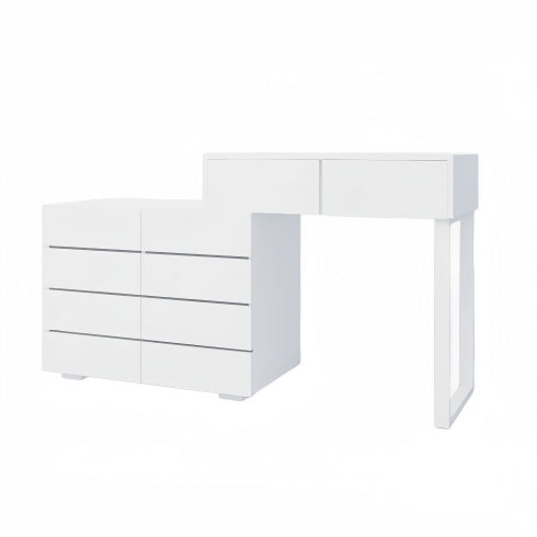 White 10-Drawer Desktop Vanity Organizer - FRPURE
