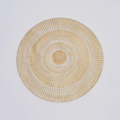 Handcarved Round Wheel Style Wood Wall Decor - FRPURE