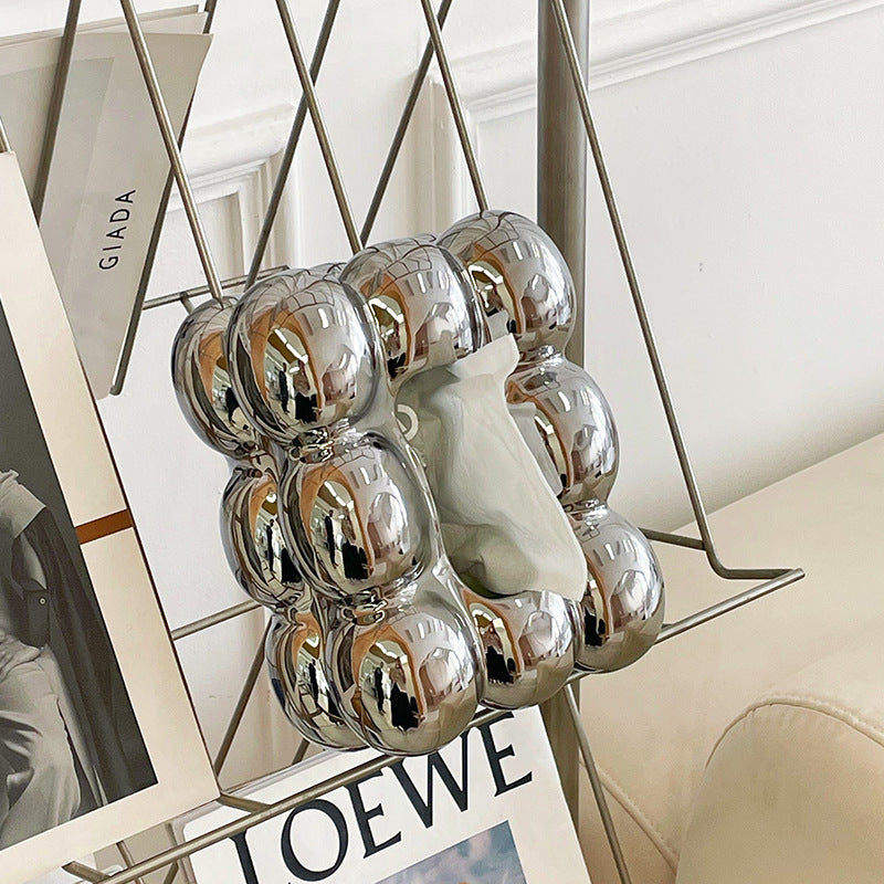 Cotton Candy Ceramic Tissue Box – Creative Dining Table Decor - FRPURE