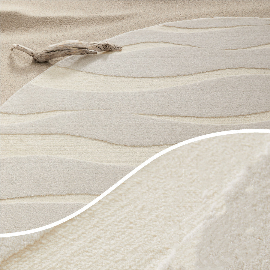 Elegant French-Style Round Rug – Minimalist Home Decor - FRPURE