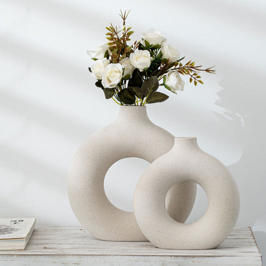 Modern Frosted Biscuit-Style Flower Vase - FRPURE