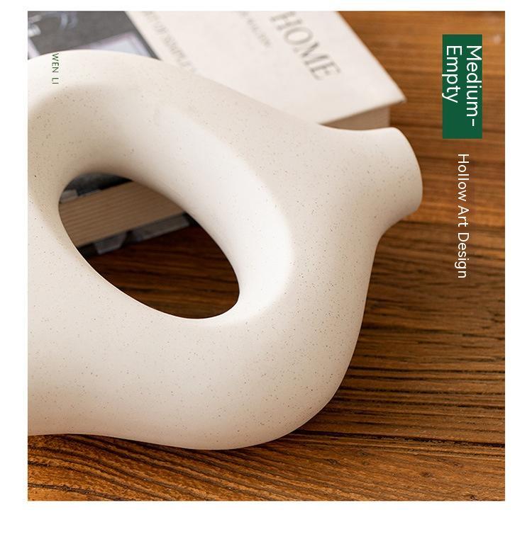 Ceramic Circle Vase – Modern Decorative Accent - FRPURE