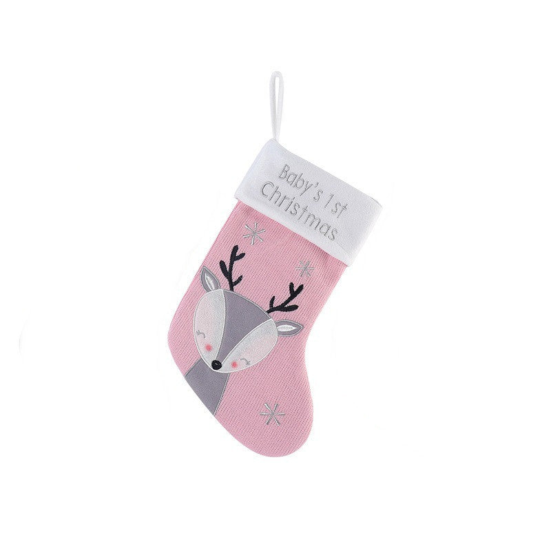 Christmas Fox Wool Gift Christmas Stockings - FRPURE