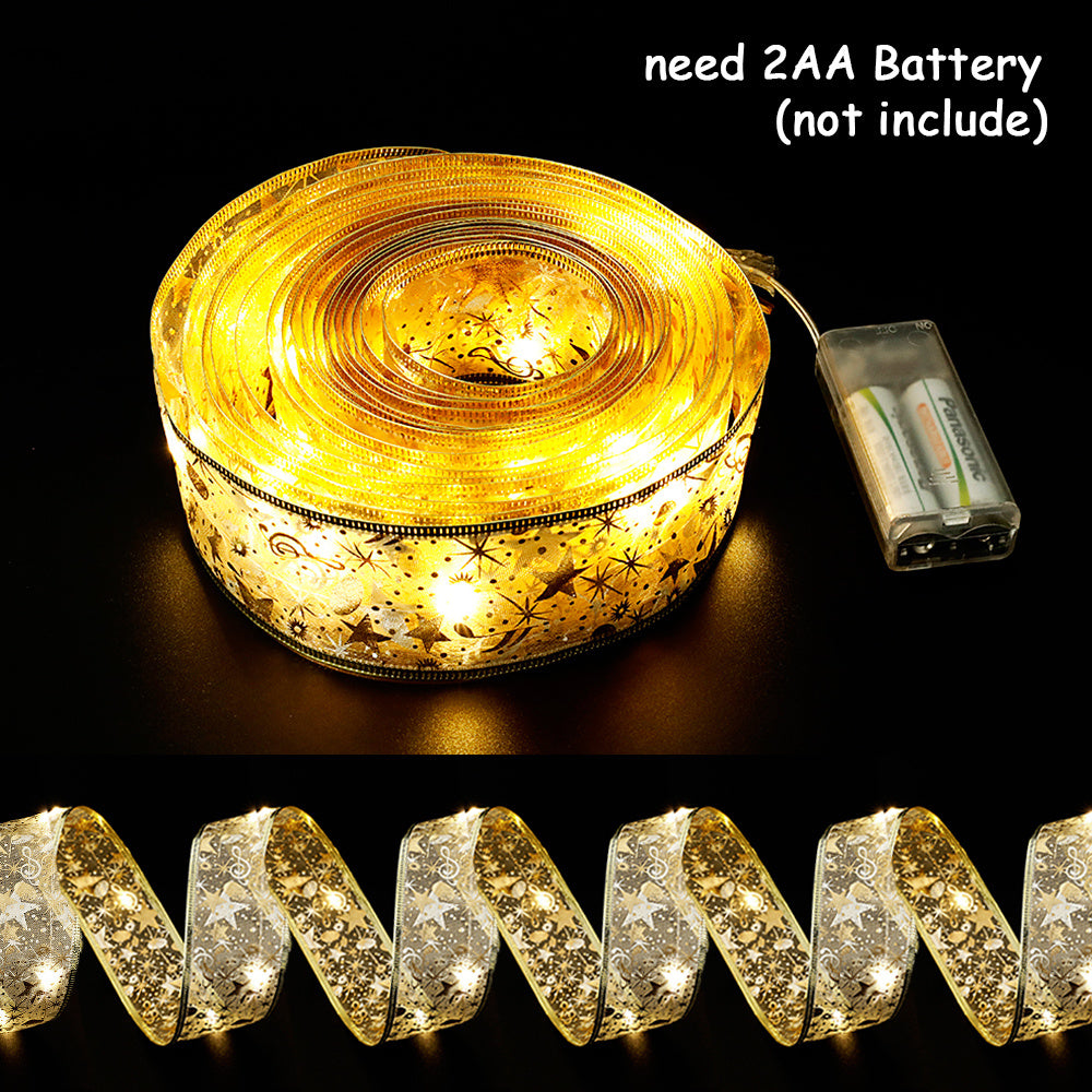 Christmas Ribbon Bow Fairy String Lights - FRPURE