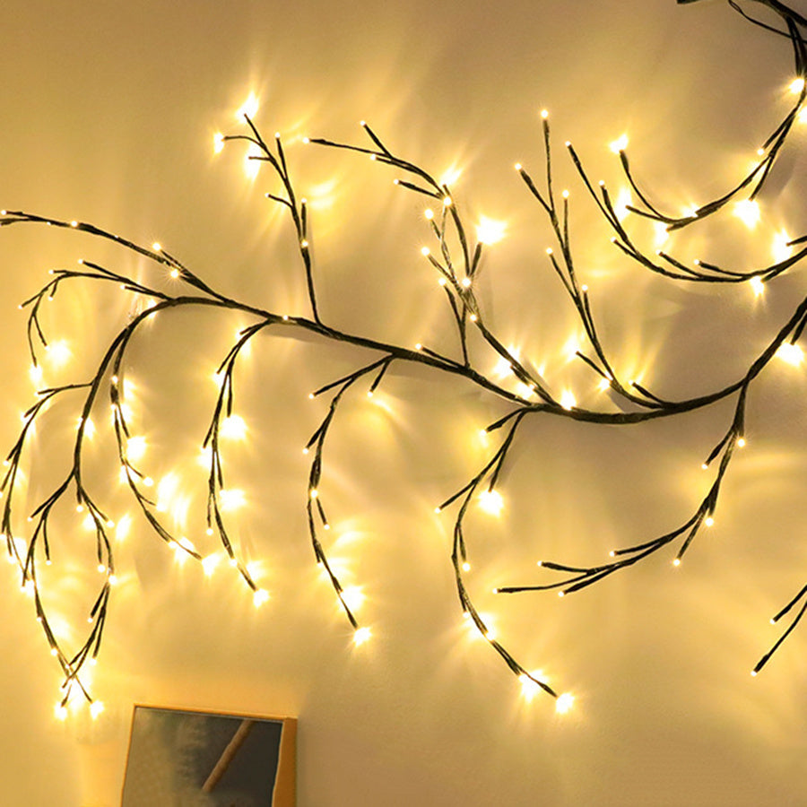 Vines With Lights Christmas Garland Flexible Willow Vine Branch - FRPURE