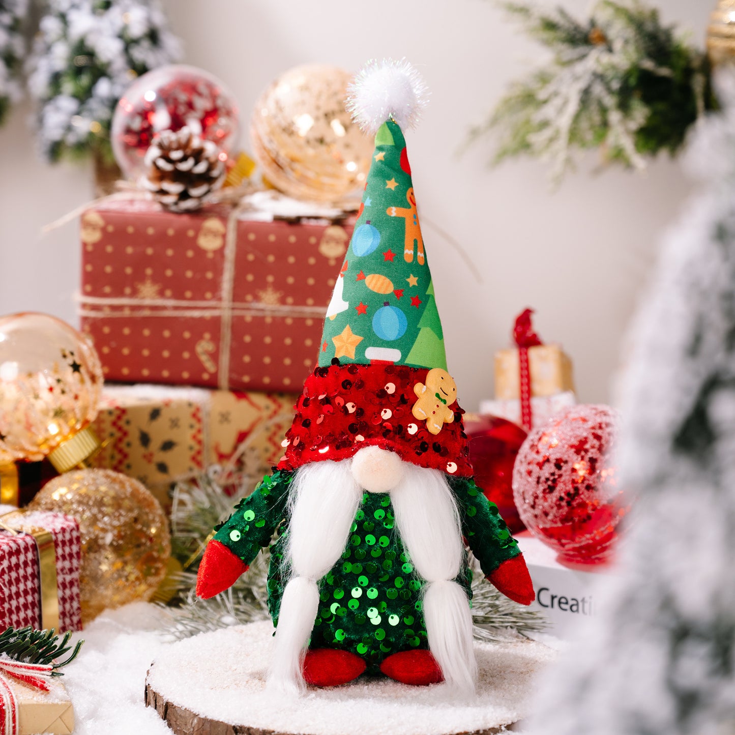 Christmas Fabric Decorative Faceless Doll Ornament Christmas Decorations - FRPURE