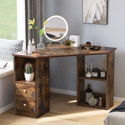 L-Computer Desk Corner Computer Desk With Large Storage Space - FRPURE