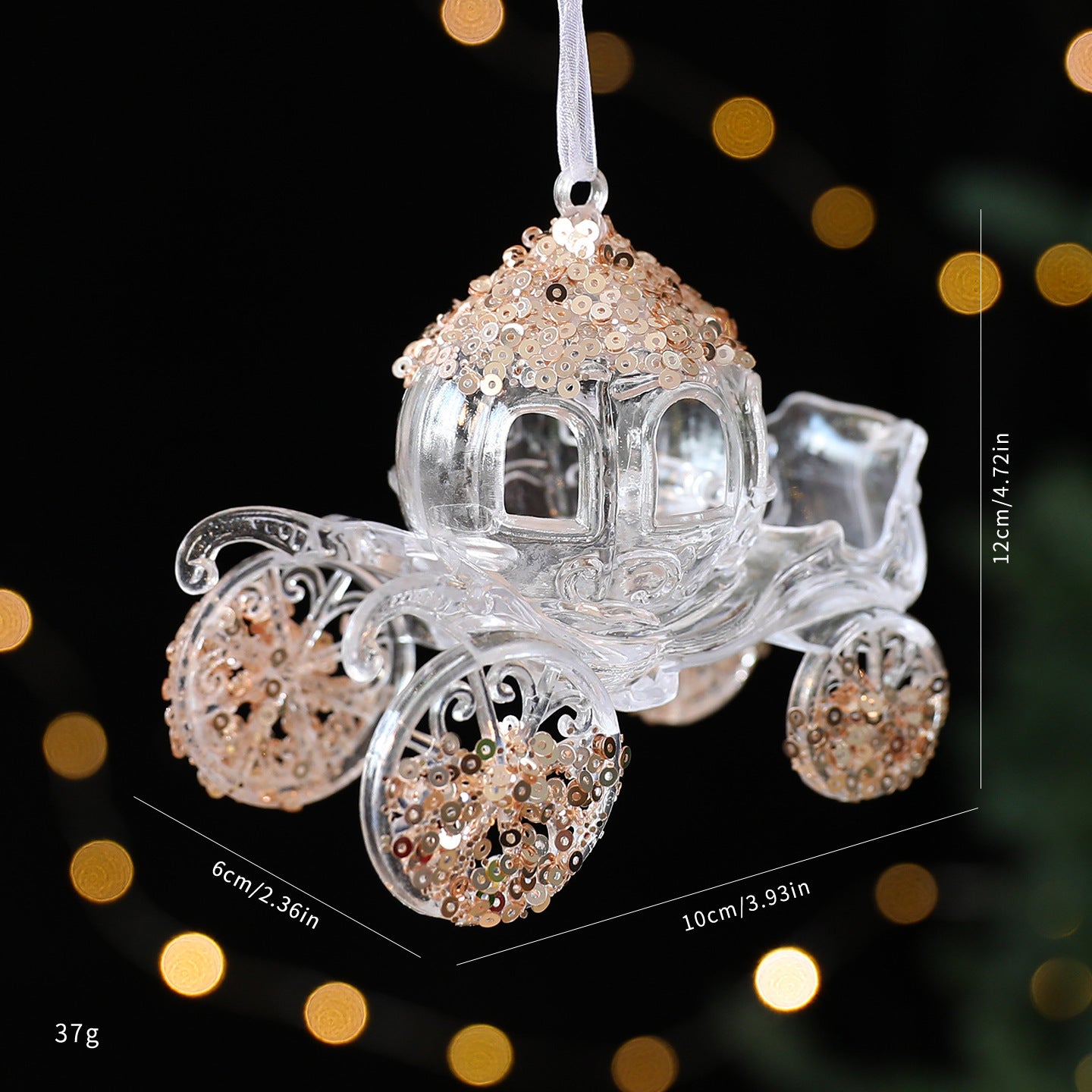 Christmas Decorations Sequined Acrylic Pendant - FRPURE