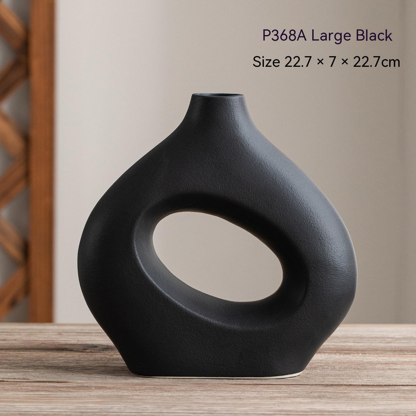 Ceramic Circle Vase – Modern Decorative Accent - FRPURE