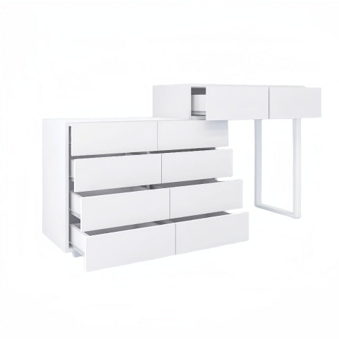 White 10-Drawer Desktop Vanity Organizer - FRPURE